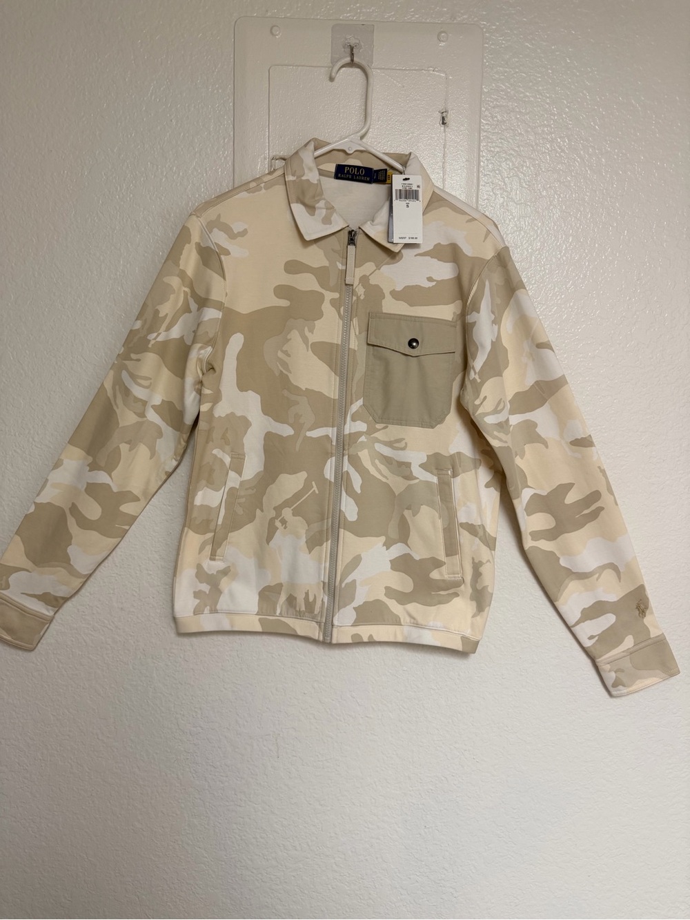 Ralph Lauren Beige & Cream Camo Zip Jacket